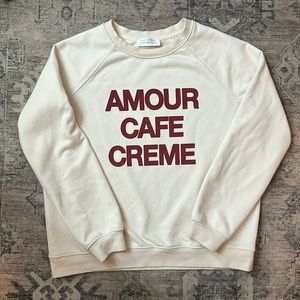 Amour Cafe Crème Sweatshirt like that Sezane one